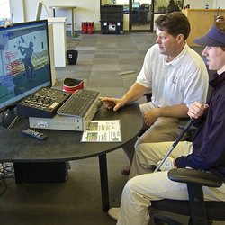 Accelerized Golf Heritage - Video Review Station Review your swing and compare to top pros from multiple angles with reference lines.