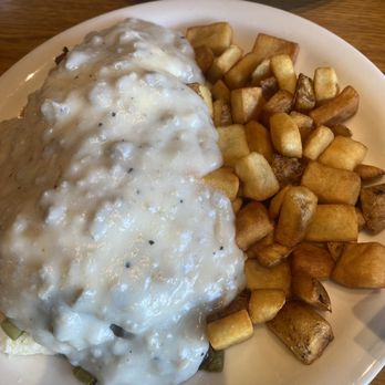 Penny Ann’s Cafe - Ultimate Biscuit and Gravy with over medium egg. - Breakfast & Brunch Near Me - West Bountiful, Utah
