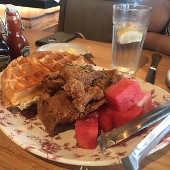 Yardbird Table & Bar - Chicken n ' Watermelon n ' Waffles - Southern Near Me - Miami Beach, Florida