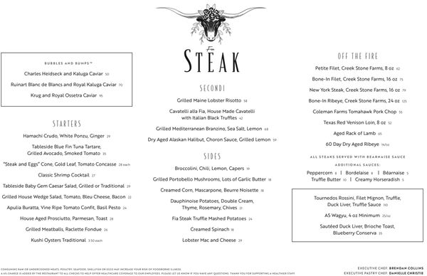 Menu photo 8 Fia Steak Santa Monica, CA Menu photo 8 Fia Steak Santa Monica, CA