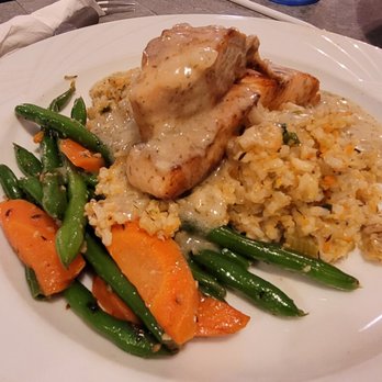 A Thyme For All Seasons - Farro salmon with dill cream sauce - Cafes Near Me - Toms River, New Jersey