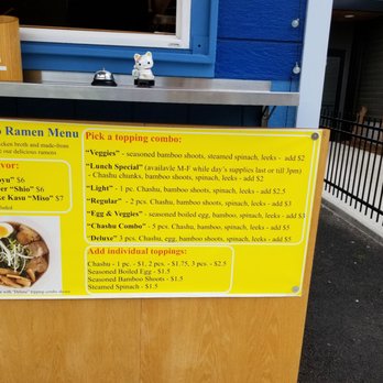 Magokoro Ramen - Menu as of 8/25/2018 - Ramen Near Me - Beaverton, Oregon Magokoro Ramen - Menu as of 8/25/2018 - Ramen Near Me - Beaverton, Oregon