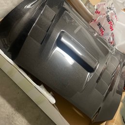 Asked to have my Seibon Carbon Fiber Hood wrapped after I made a huge mistake by drilling into it for Hood Latch Pins..... Asked to have my Seibon Carbon Fiber Hood wrapped after I made a huge mistake by drilling into it for Hood Latch Pins.....