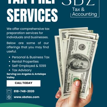 SBZ Tax And Accounting - Tax Services Near Me - Palmdale, California SBZ Tax And Accounting - Tax Services Near Me - Palmdale, California