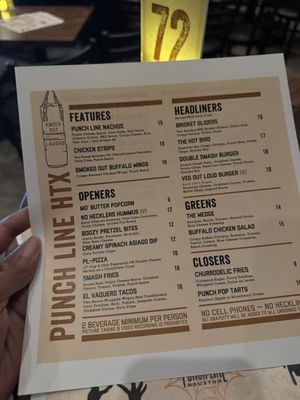 Menu photo 3 Punch Line Houston, TX