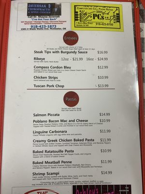 Menu photo 2 The Compass McAlester, OK Menu photo 2 The Compass McAlester, OK