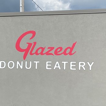 Glazed - a sign for a donut eatery - Donuts Near Me - Xenia, Ohio
