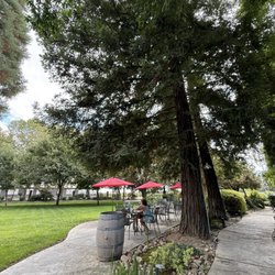 GoodMills Family Winery - Patio seating.