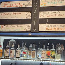 The Eagle Eye Tavern - 6 individual drafts that change often, except Hamms Great local liquor selection