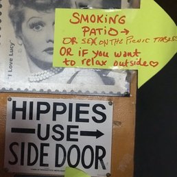 a sticker on a door a sticker on a door