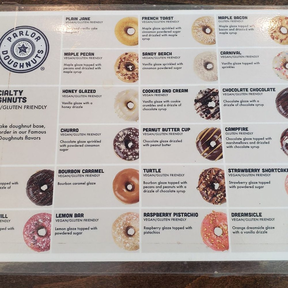 Parlor Doughnuts - Flavor Options & Descriptions - Donuts Near Me - Venice, Florida Parlor Doughnuts - Flavor Options & Descriptions - Donuts Near Me - Venice, Florida