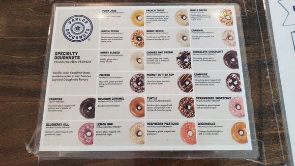 Menu photo 3 Parlor Doughnuts Venice, FL