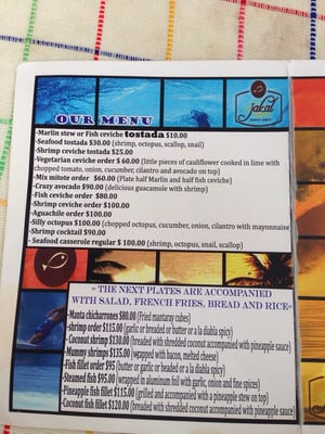 Menu photo 3 El Jakal Sayulita, NAY