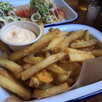Handline - Hand cut French fries with chipotle aioli - Seafood Near Me - Sebastopol, California Handline - Hand cut French fries with chipotle aioli - Seafood Near Me - Sebastopol, California