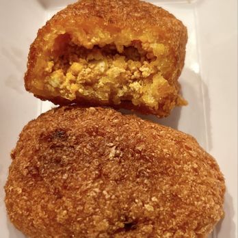 Carmen's Cooking - Yuca Alcapurrias vegan soy scramble - Latin American Near Me - Rochester, New York