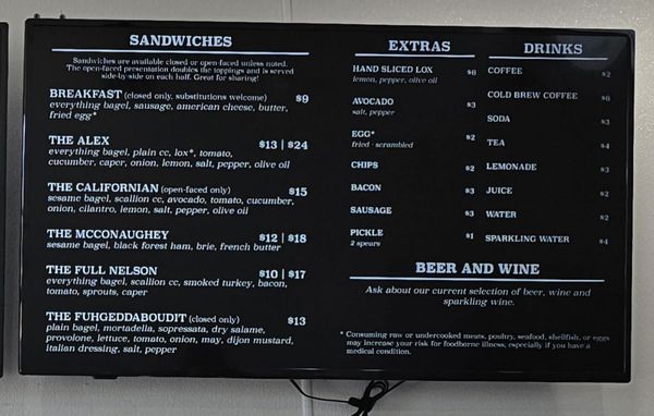 Menu photo 1 The Williamson County Bagel Company Cedar Park, TX Menu photo 1 The Williamson County Bagel Company Cedar Park, TX