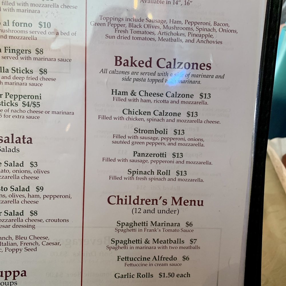 Frank's Place - Menu July 2023 - Italian Near Me - Danville, Indiana Frank's Place - Menu July 2023 - Italian Near Me - Danville, Indiana