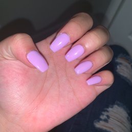 Coffin shaped ! Gel, full set. $40 Coffin shaped ! Gel, full set. $40