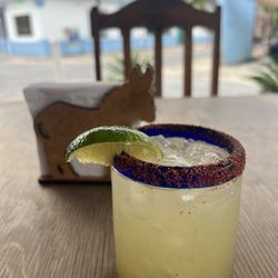 Crazy King Burrito - House margarita with a tajin rim