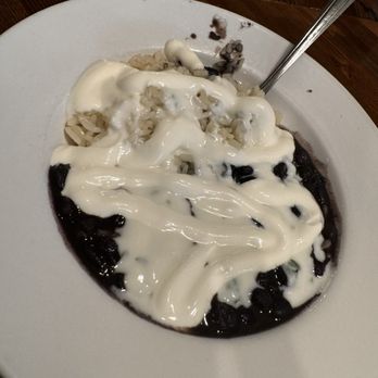 SHINE Beer Sanctuary - Rice and Beans (with sour cream added) - Pubs Near Me - Bozeman, Montana