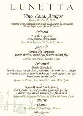 Menu photo 2 Lunetta Dining Room & Bar Santa Monica, CA