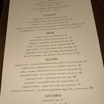 Antico Nuovo - Menu - Italian Near Me - Los Angeles, California