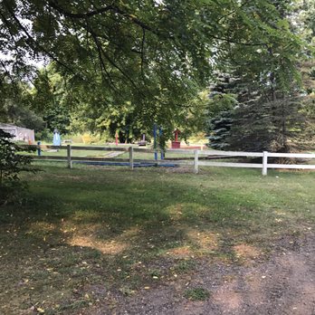 Leisure Valley RV Resort - Hard to tell but this is the golf course. Saw some kids playing but I don't think I would have let my kids try it - Campgrounds Near Me - Decatur, Michigan