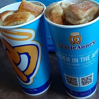 Auntie Anne’s - Plain & Cinnamon Pretzel Bites - Pretzels Near Me - Daly City, California Auntie Anne’s - Plain & Cinnamon Pretzel Bites - Pretzels Near Me - Daly City, California