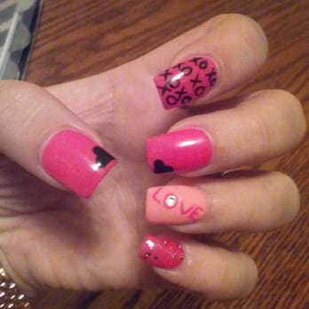 Nails Galore - Leanne has such great attention to detail!! I'm so in love with my Valentine's Day nails(: - Nail Salons Near Me - Cypress, California Nails Galore - Leanne has such great attention to detail!! I'm so in love with my Valentine's Day nails(: - Nail Salons Near Me - Cypress, California