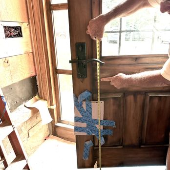 La Puerta Originals - The l lever was approved to be centered in the middle of the lock rail. The lock rail is at 39". 3' higher than I approved. - Door Sales/Installation Near Me - Santa Fe, New Mexico La Puerta Originals - The l lever was approved to be centered in the middle of the lock rail. The lock rail is at 39". 3' higher than I approved. - Door Sales/Installation Near Me - Santa Fe, New Mexico