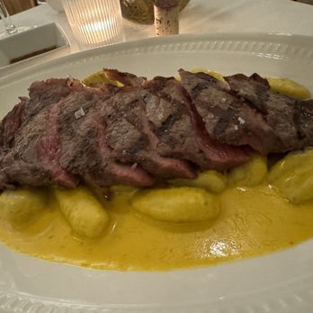 Francesco Restaurant - New York strip (angus) / gnocchi - Peruvian Near Me - Coral Gables, Florida Francesco Restaurant - New York strip (angus) / gnocchi - Peruvian Near Me - Coral Gables, Florida