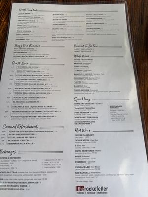 Menu photo 2 The Rockefeller - Manhattan Beach Manhattan Beach, CA