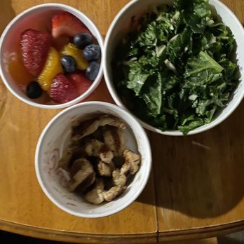 Chick-fil-A - Kale salad, fresh fruit and grilled chicken nuggets - Chicken Shop Near Me - Monrovia, California Chick-fil-A - Kale salad, fresh fruit and grilled chicken nuggets - Chicken Shop Near Me - Monrovia, California