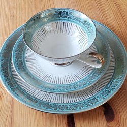 Hope Springs Eternal - Bavarian teacup, saucer and plate