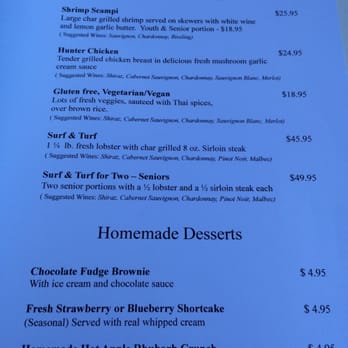 Cardigan Lobster Suppers - Menu Page 3/3 - Seafood Near Me - Cardigan, Prince Edward Island