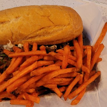 Stuggy's  - Cheesesteak with sweet potato fries. - Sandwiches Near Me - Baltimore, Maryland
