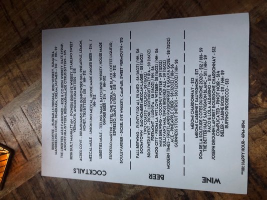 Menu photo 5 The Liberties DTLA Los Angeles, CA