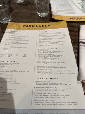 Menu photo 7 Park Distillery Banff, AB