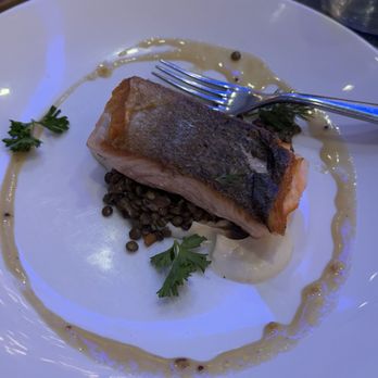 Mercat Bistro - Grilled salmon - French Near Me - Dallas, Texas Mercat Bistro - Grilled salmon - French Near Me - Dallas, Texas