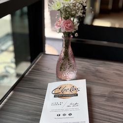 Chelas Mexican Kitchen - Nice flowers on every table.