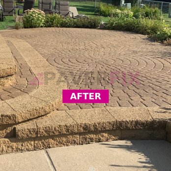 Paverfix Pros - Paver Patio was repaired, power washed, re-sanded and sealed. - Landscaping Near Me Paverfix Pros - Paver Patio was repaired, power washed, re-sanded and sealed. - Landscaping Near Me
