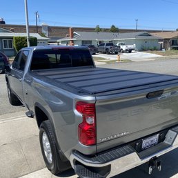 Silverado with BAKFlip MX4 Hard Folding Truck Bed Tonneau Cover.