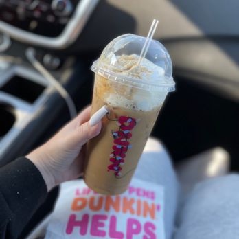 Dunkin' - Iced signature latte -Caramel - Donuts Near Me - Pittsburg, California Dunkin' - Iced signature latte -Caramel - Donuts Near Me - Pittsburg, California