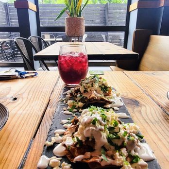 Botero Tapas + Wine Bar - Sangria and tostadas de chorizo - Spanish Near Me - Boerne, Texas