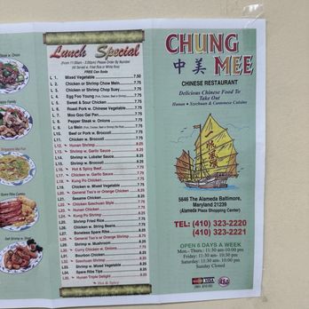 Chung Mee Restaurant - Chinese Near Me - Baltimore, Maryland