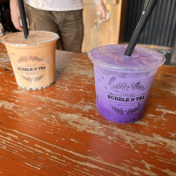Bubble N Tea - Thai Tea w/ boba & ube mango (special) - Coffee & Tea Near Me - Beaverton, Oregon Bubble N Tea - Thai Tea w/ boba & ube mango (special) - Coffee & Tea Near Me - Beaverton, Oregon