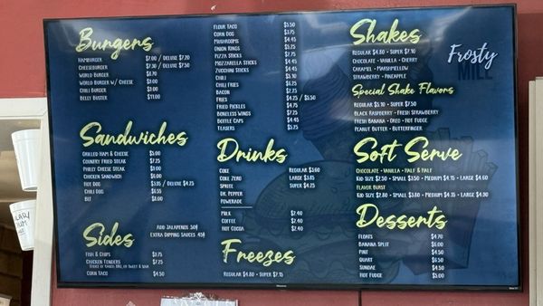 Menu photo 1 Frosty Mill Susanville, CA