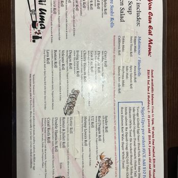 Sushi Uma - Menu (AYCE Lunch) - Sushi Bars Near Me - San Francisco, California Sushi Uma - Menu (AYCE Lunch) - Sushi Bars Near Me - San Francisco, California