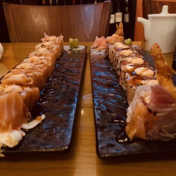 Miyako - Salmon Watashi and Geisha rolls - Japanese Near Me - South Miami, Florida Miyako - Salmon Watashi and Geisha rolls - Japanese Near Me - South Miami, Florida