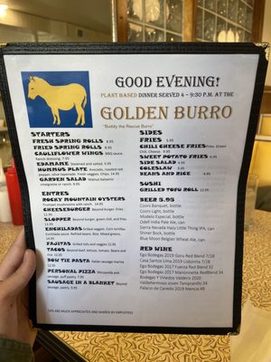 Menu photo 6 Golden Burro Leadville, CO Menu photo 6 Golden Burro Leadville, CO